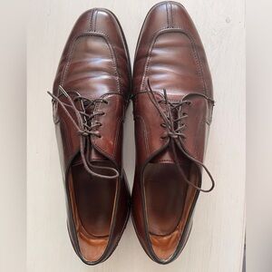 Allen Edmonds Hancock 13D - Men's Brown Leather Lace-Up Dress Shoes